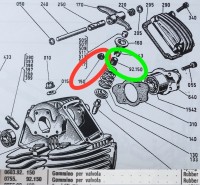 Extract of parts book, page TS Vertical Head (or Horizontal Head)