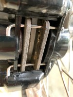 Pads outside of disk